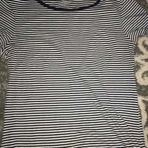 black and white striped shirt. size medium, used